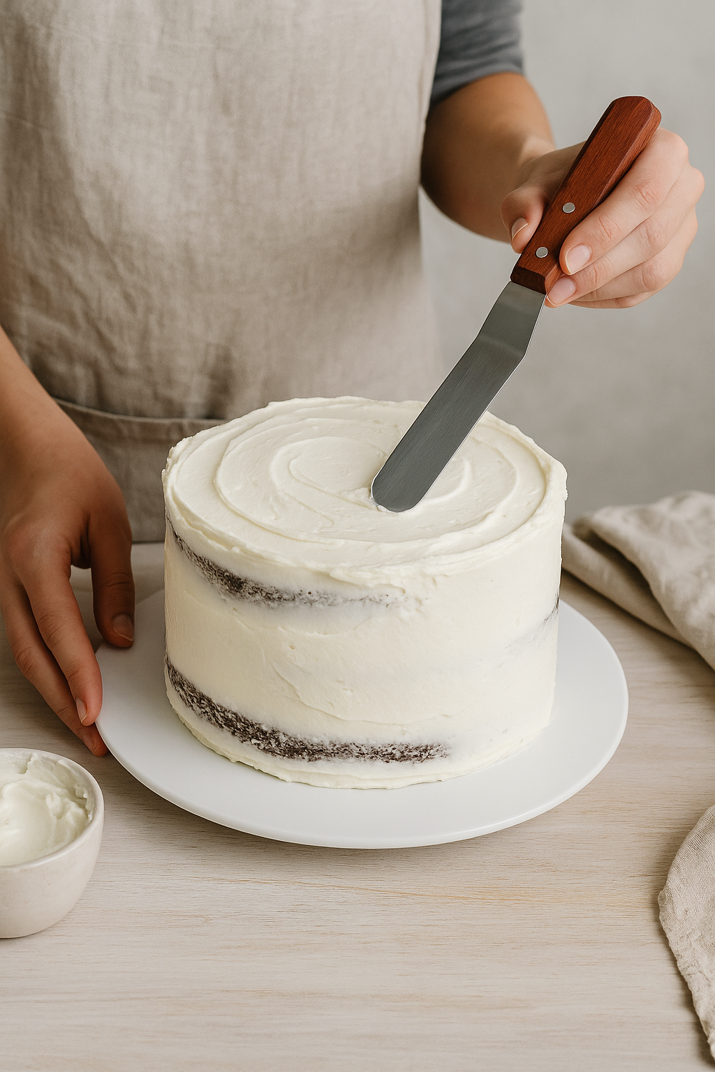 Espátula Repostera Angular Inoxidable 20 cm – Mango madera