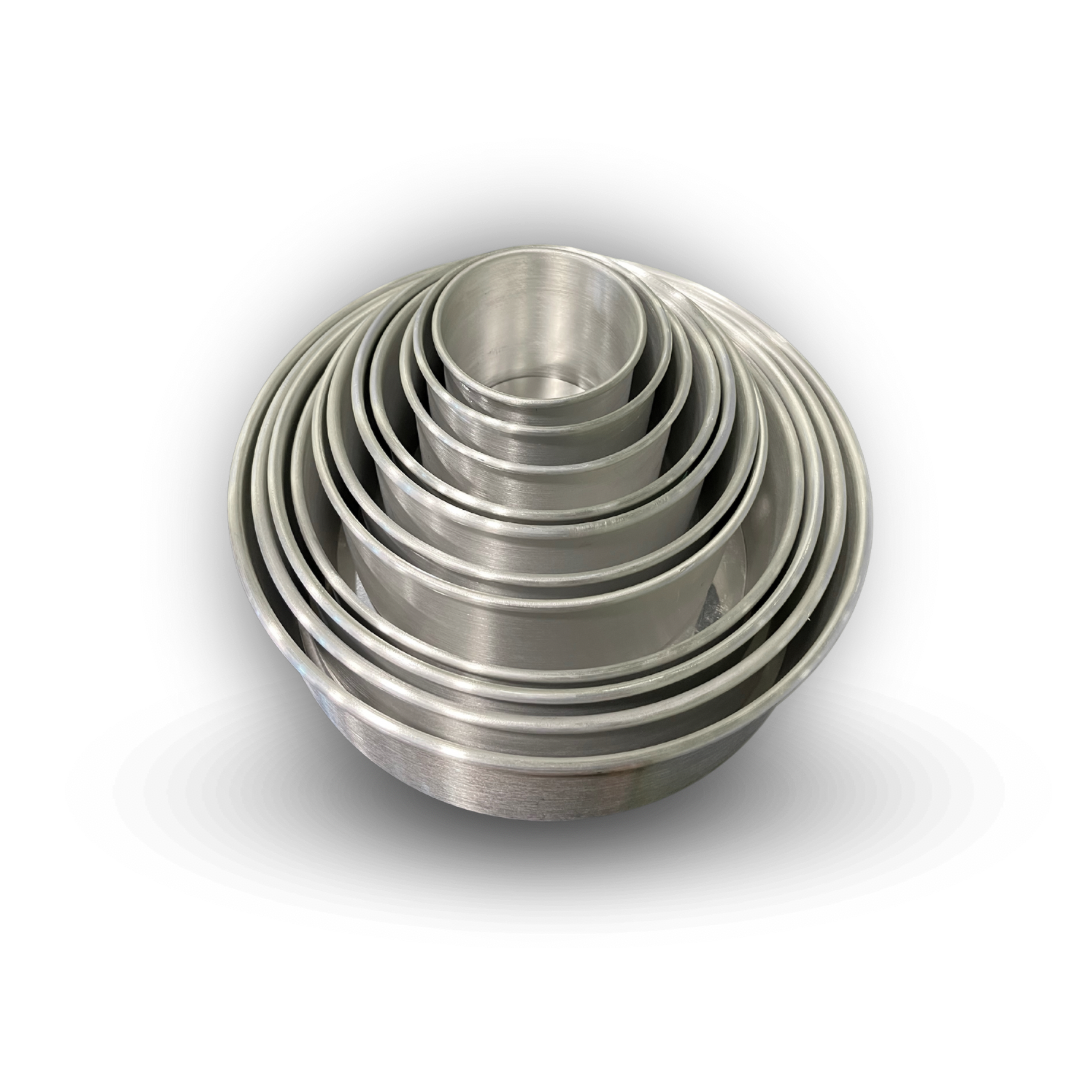 Set de 10 Moldes de torta de Aluminio Desmontable