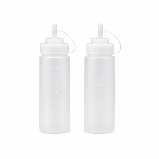 Botella para Almíbar y Repostería 400 ml – Pack 2