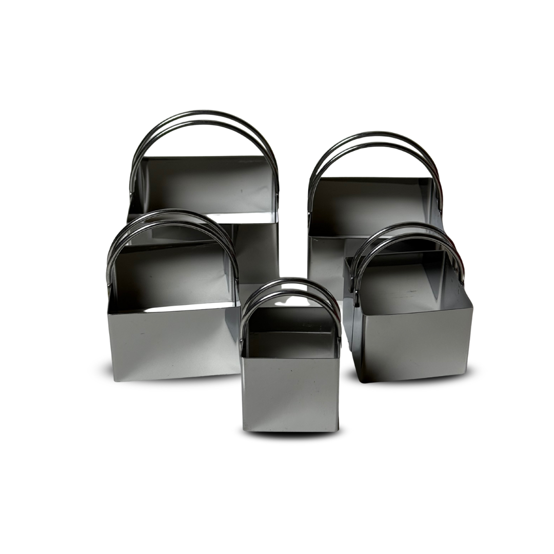 Pack 5 cortadores cuadrados acero inoxidable 20%OFF BLACK FRIDAY 🔥🔥