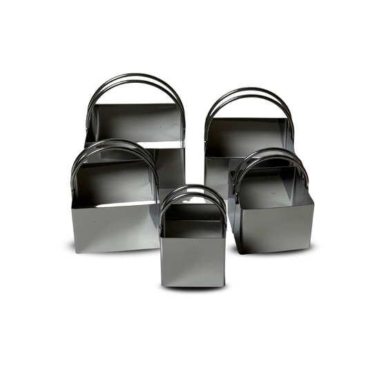 Pack 5 cortadores cuadrados acero inoxidable 20%OFF BLACK FRIDAY 🔥🔥