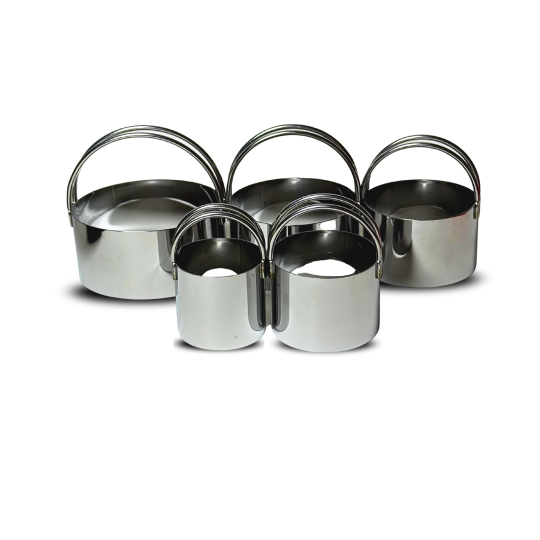 Pack 5 cortadores redondos  acero inoxidable 🔥🔥