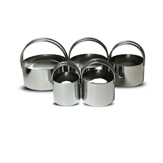 Pack 5 cortadores redondos  acero inoxidable 🔥🔥