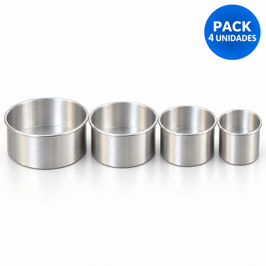 Pack 4 Moldes Desmontables para Pan de Pascua