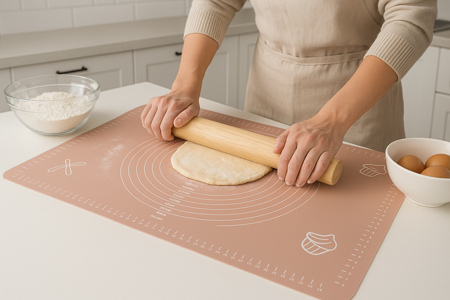 Tapete de Silicona Antiadherente para Repostería 65x45 🔥🔥