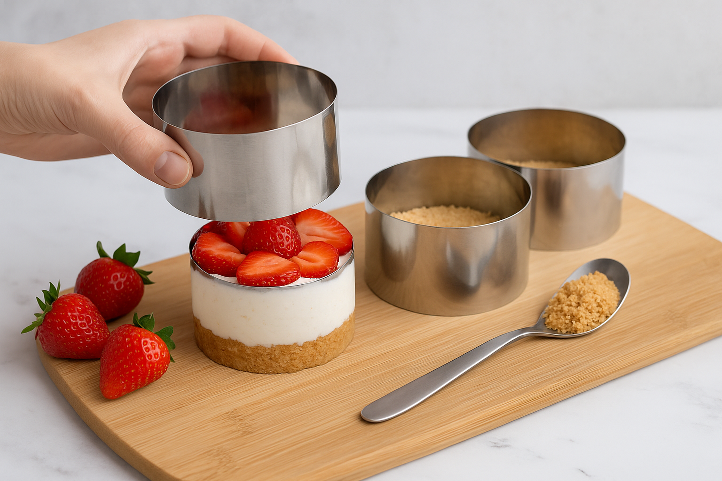 Aro circular 10 cm acero inoxidable