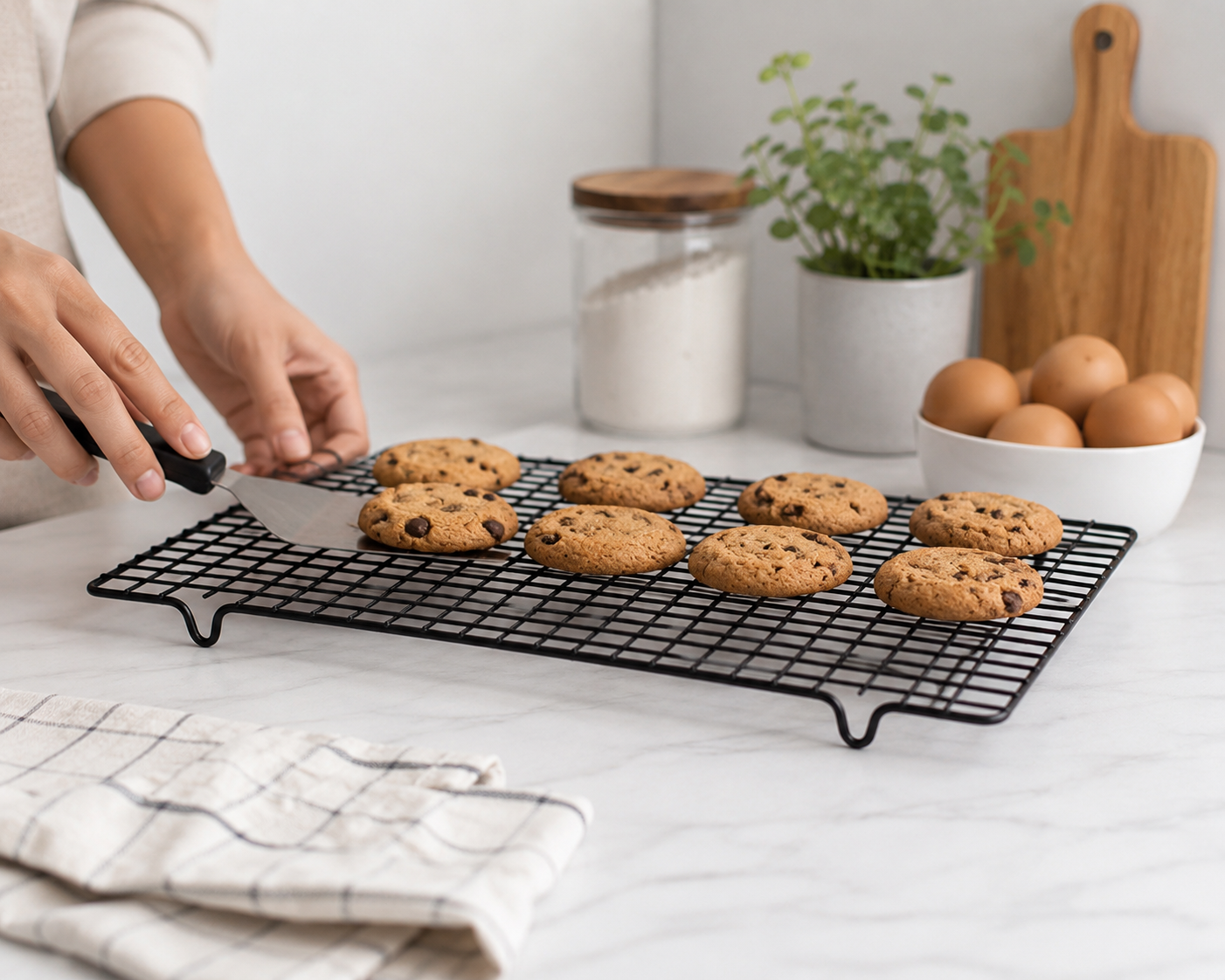 Pack 2 Rejillas Enfriadoras para Tortas, Galletas y Bizcochos 28 × 26 cm